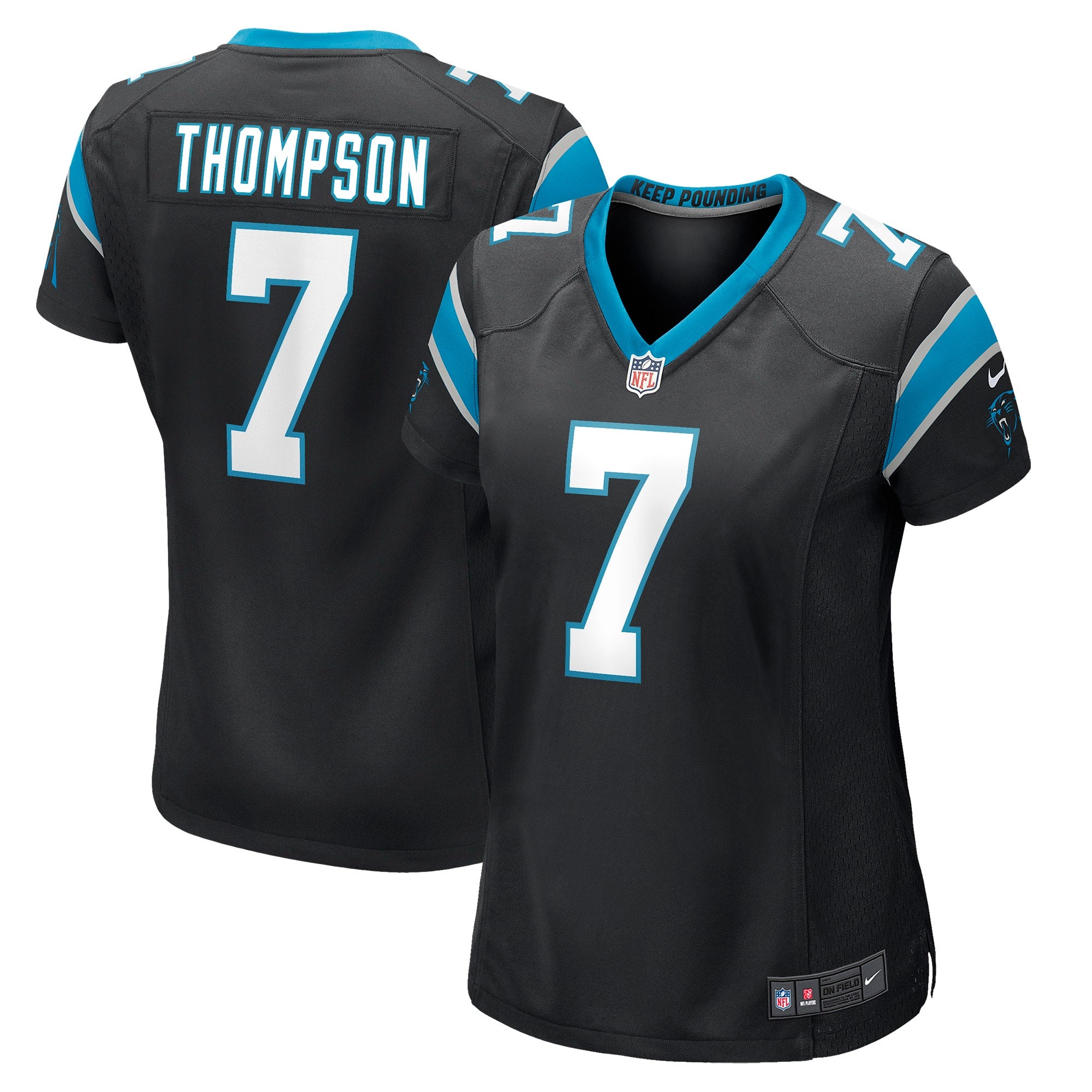 Nike Carolina Panthers No54 Shaq Thompson Camo Women's Stitched NFL Limited 2019 Salute to Service Jersey